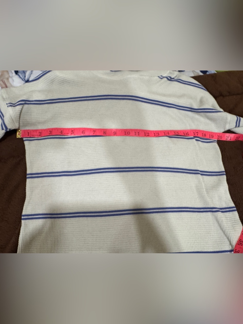 Aritzia Babaton Cowelneck Waffle-Knit Stripe top - Picture 6 of 13